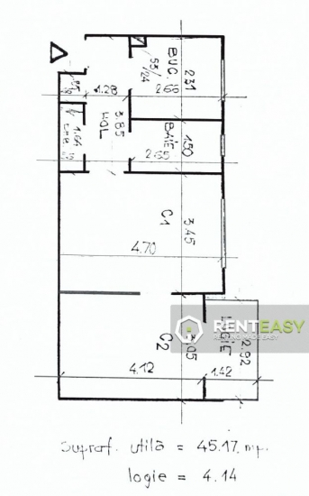 Apartament cu 2 camere de vanzare in Tudor Vladimirescu