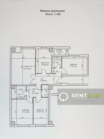 Apartament decomandat cu 4 Camere de Vanzare Ultracentral