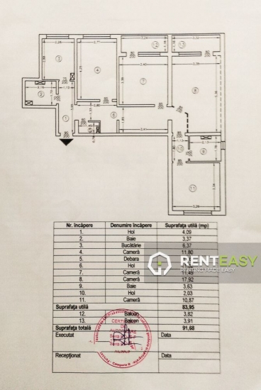 Apartament cu 4 camere in zona Garii de vanzare