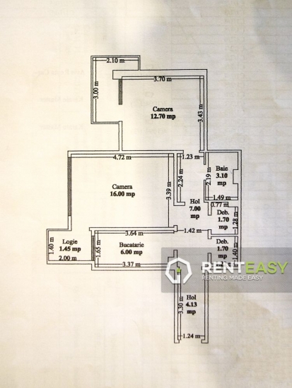 Ideal investitie! Apartament cu 2 camere de vanzare in Centru