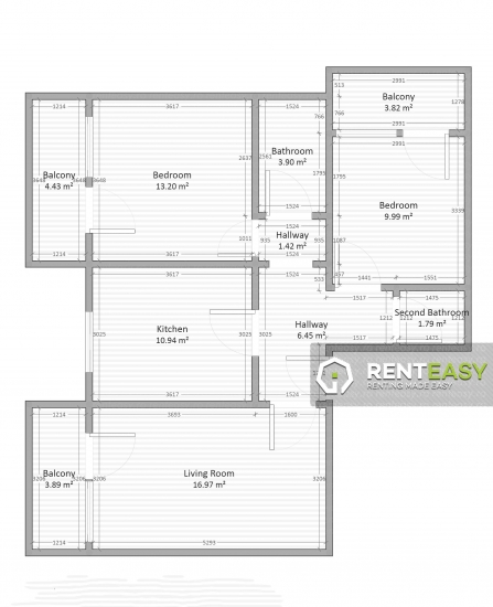 Apartament cu 3 camere de vanzare in Centru - Tg. Cucu
