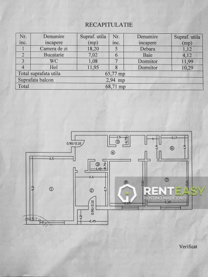 Apartament cu 3 camere de vanzare in zona Canta