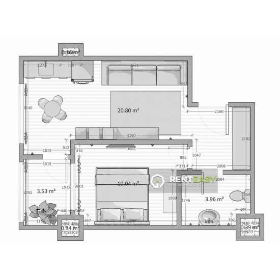 Ideal investitie! Apartament cu 2 camere de vanzare zona Palas