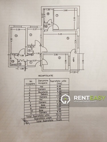 Apartament cu 4 camere de inchiriat in Podu Ros